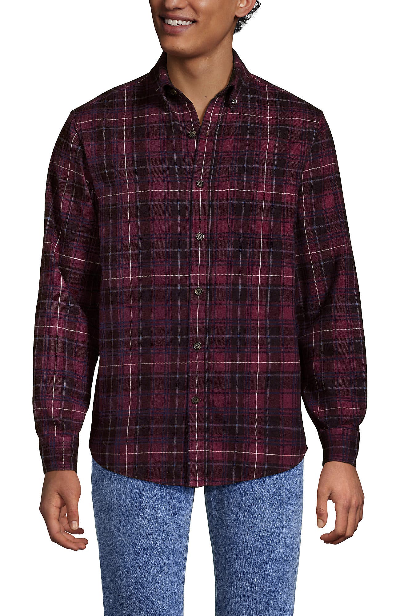Burgundy Spritz/Navy Plaid
