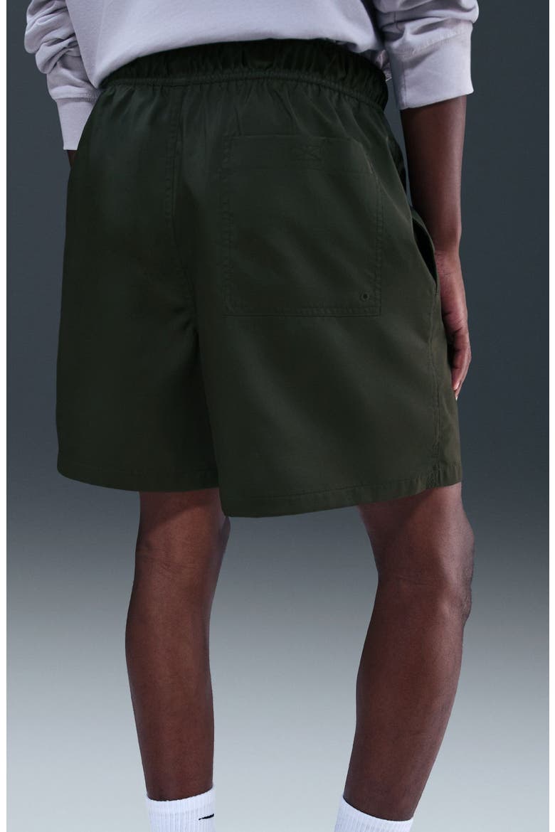 Club Woven Flow Shorts, Alternate, color, 355 SEQUOI/WHITE