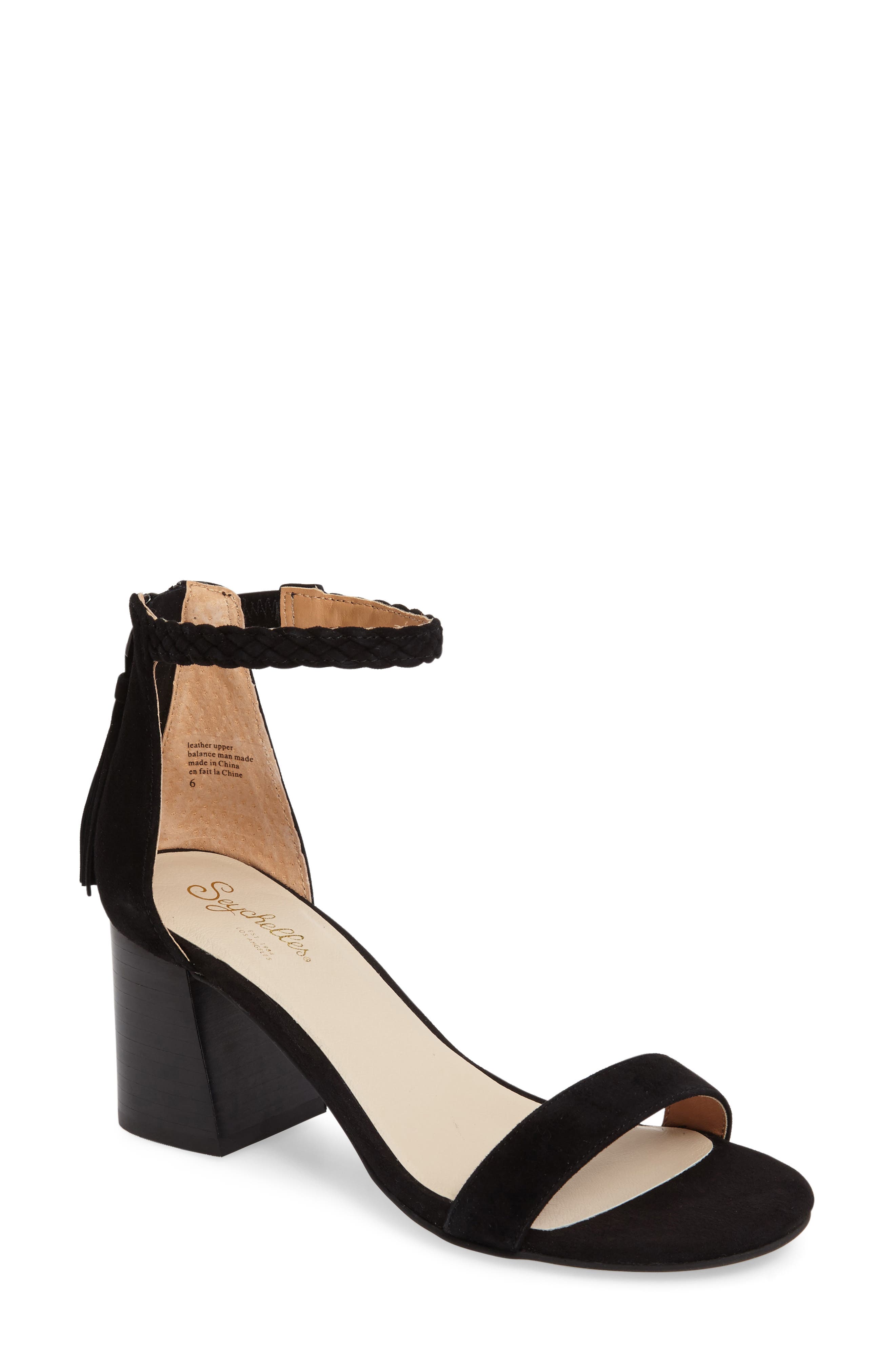 Fury Sandal, Main, color, BLACK SUEDE