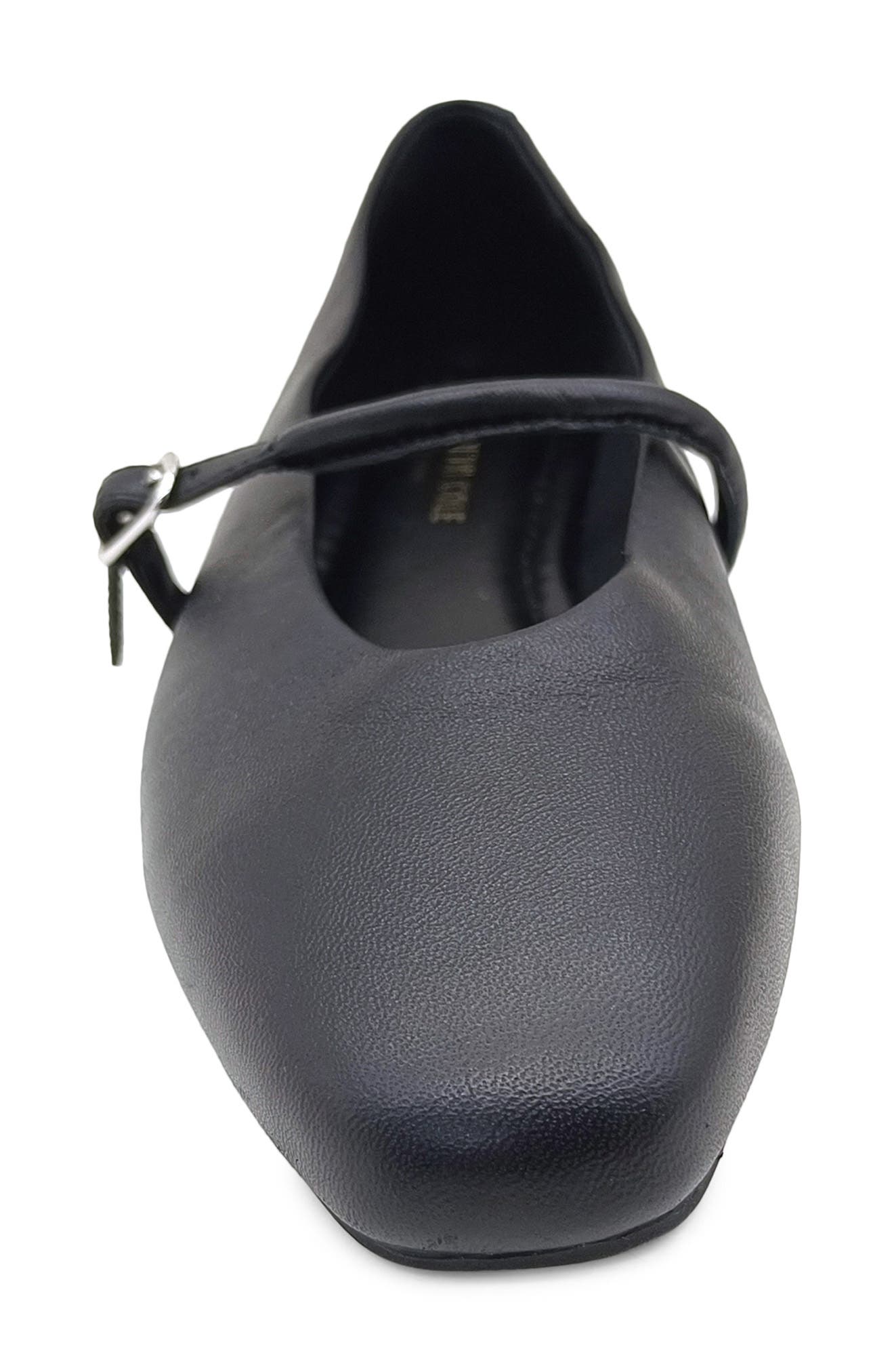 Kenneth Cole Magnolia Mary Jane Flat, Alternate, color, Black Leather