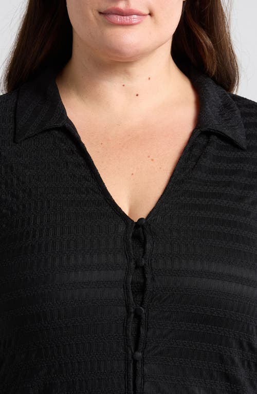 Sanctuary Lacy Mesh Button-up Shirt