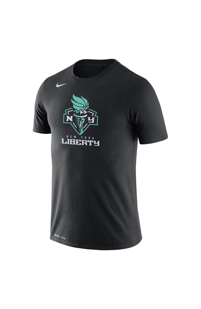 Nike Men's Nike Black New York Liberty Logo Performance T-Shirt, Alternate, color, 