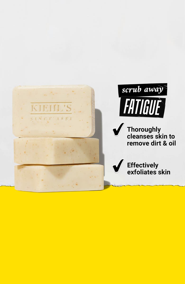 Kiehl's Since 1851 Ultimate Man Scrub Soap Bar Trio $60 Value, Alternate, color, 