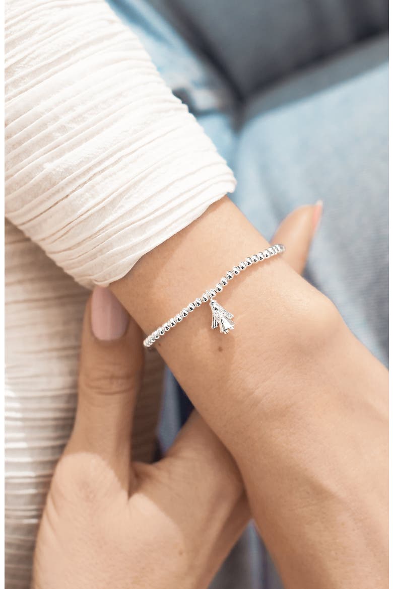 A Little 'Guardian Angel' Bracelet, Alternate, color, Metallic Silver