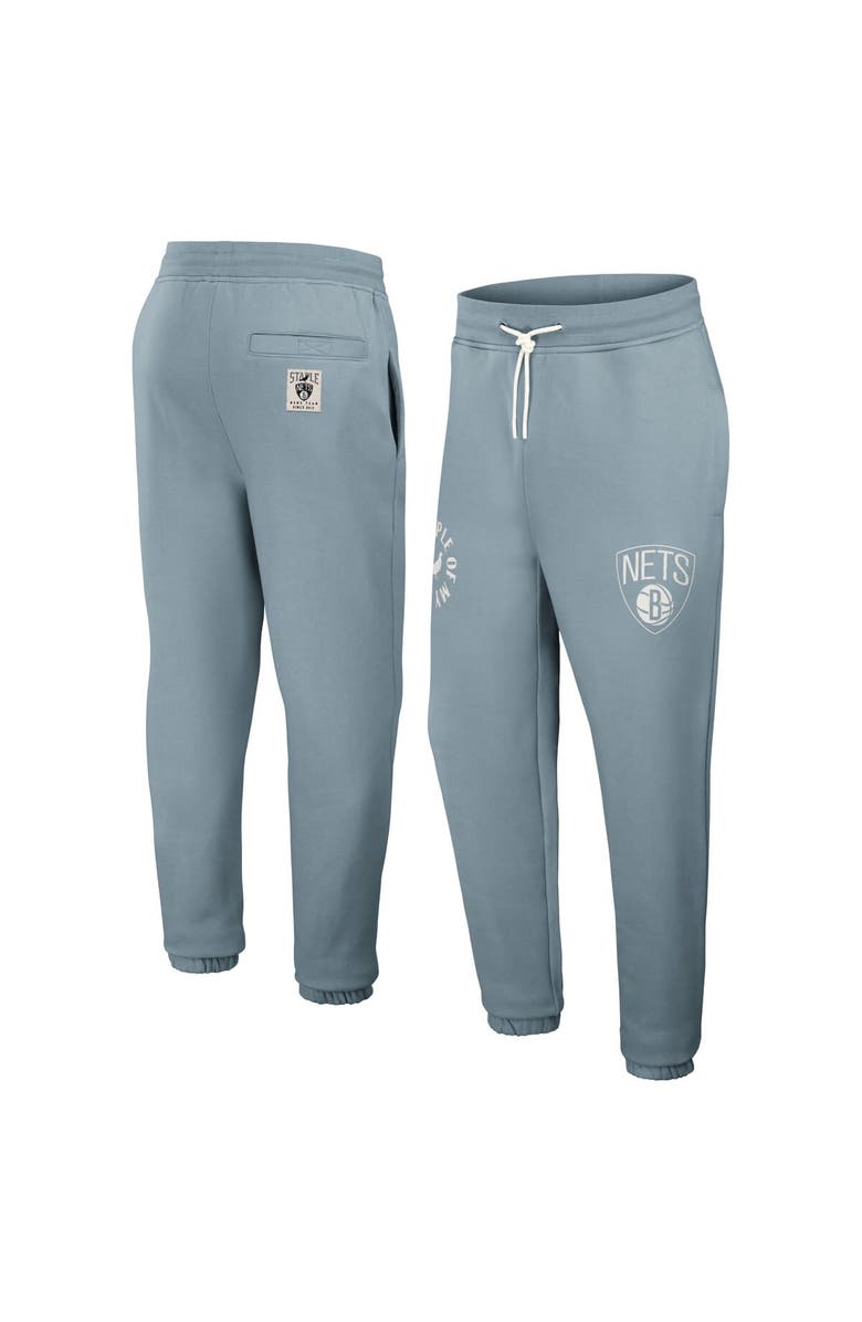 STAPLE Men's NBA x Staple Mint Brooklyn Nets Plush Sweatpants, Main, color, Mint