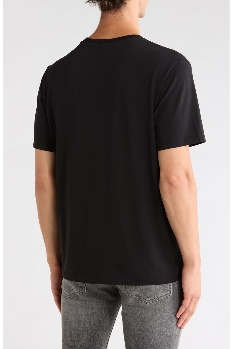 Boxy Fit Short Sleeve Cotton Crew T-Shirt, Alternate, color, BLACK