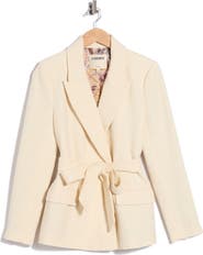 L'AGENCE Jordana Wrap Belted Blazer