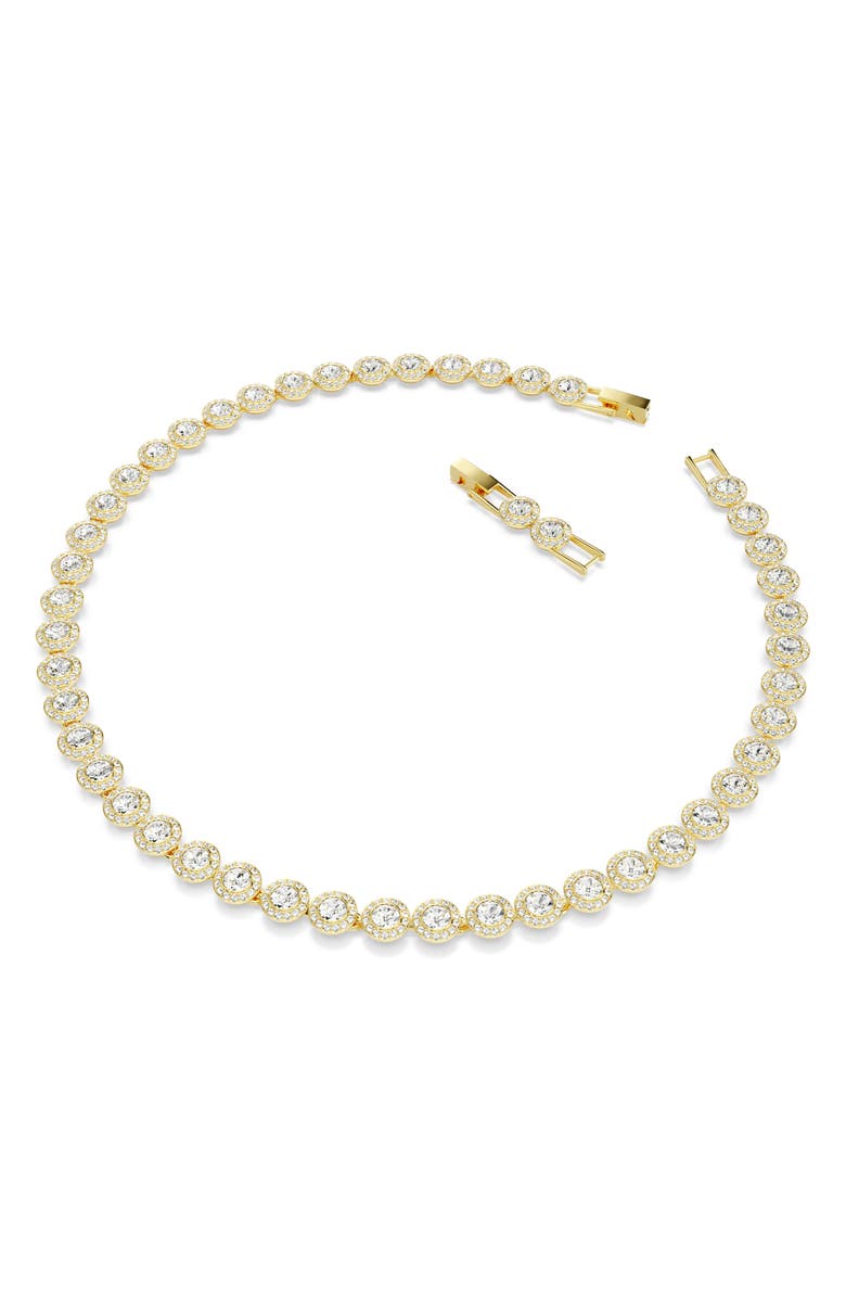 Swarovski Una Angelic Necklace, Alternate, color, White/Gold