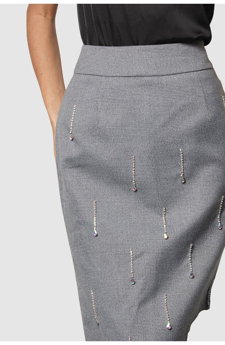 Coast Midi Pencil Skirt With Embellishment, Alternate, color, Grey
