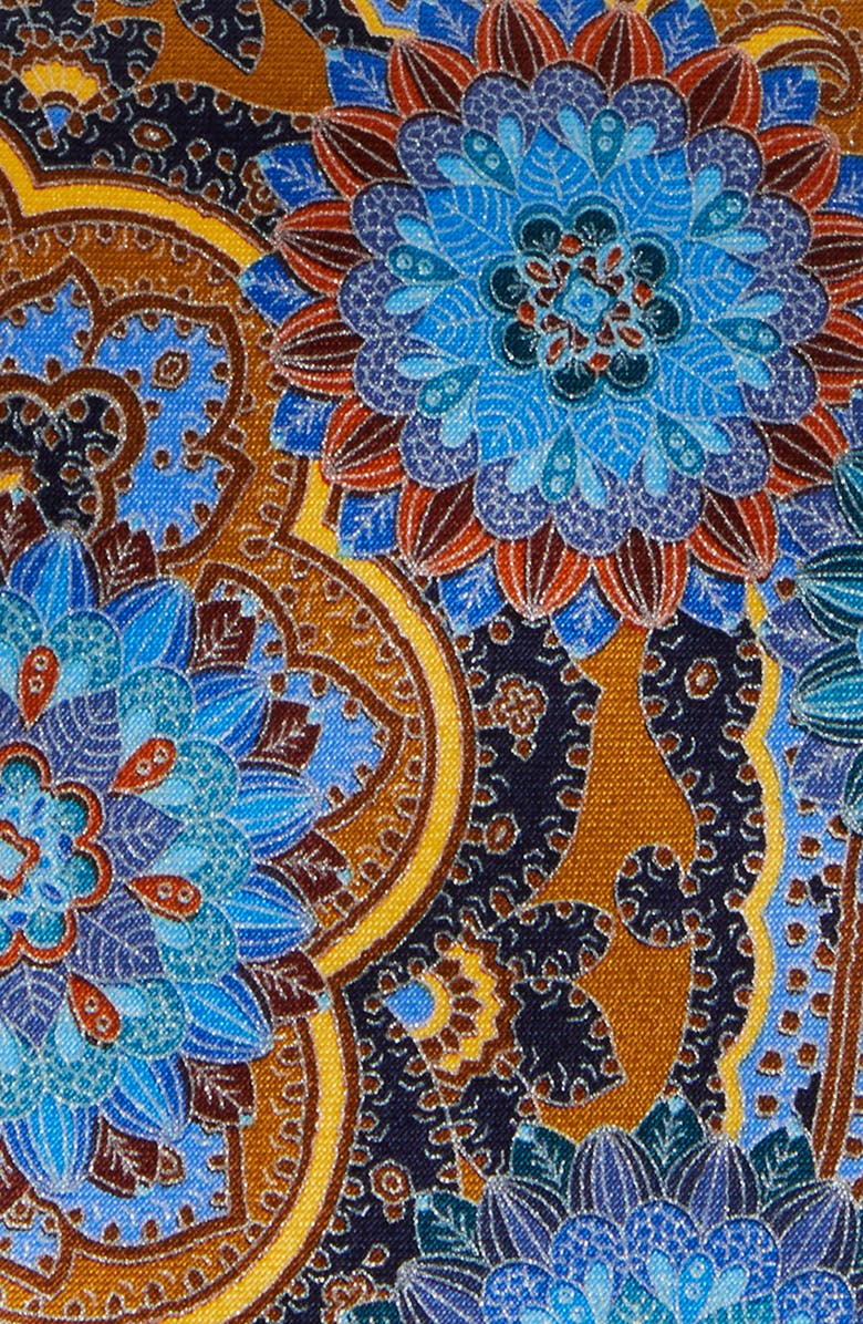 ZEGNA TIES Yellow Fancy Paisley Jacquard Silk Tie, Alternate, color, 