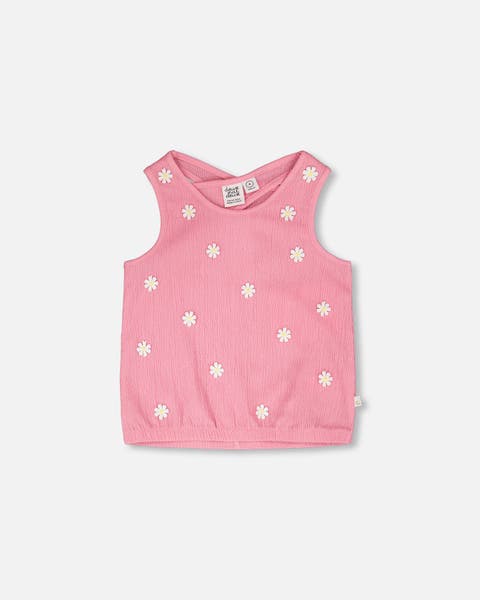 Sleeveless Crinkle Jersey Tank Top (Toddler, Little Kid & Big Kid)