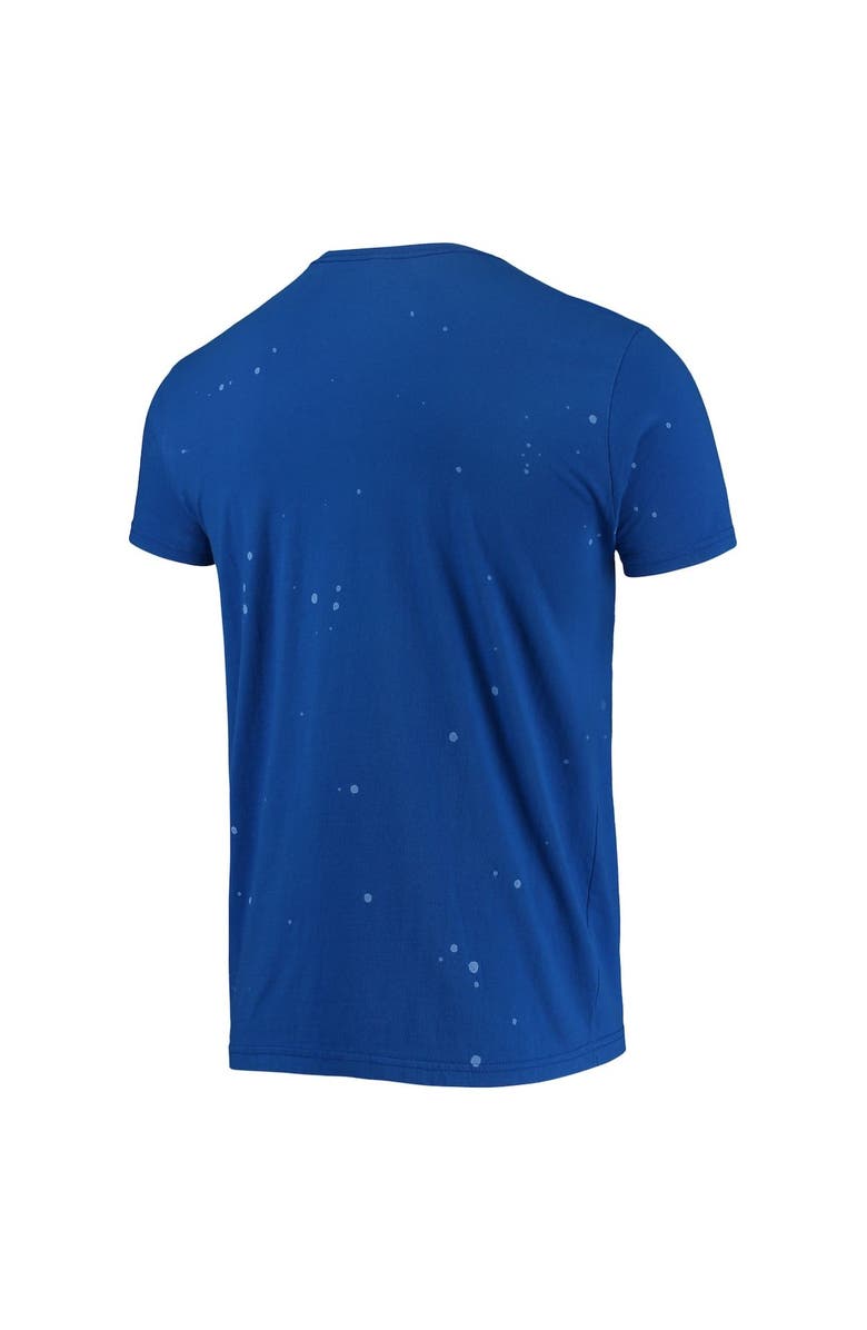 Retro Brand Men's Original Retro Brand Royal Hampton Pirates Bleach Splatter T-Shirt, Alternate, color, 