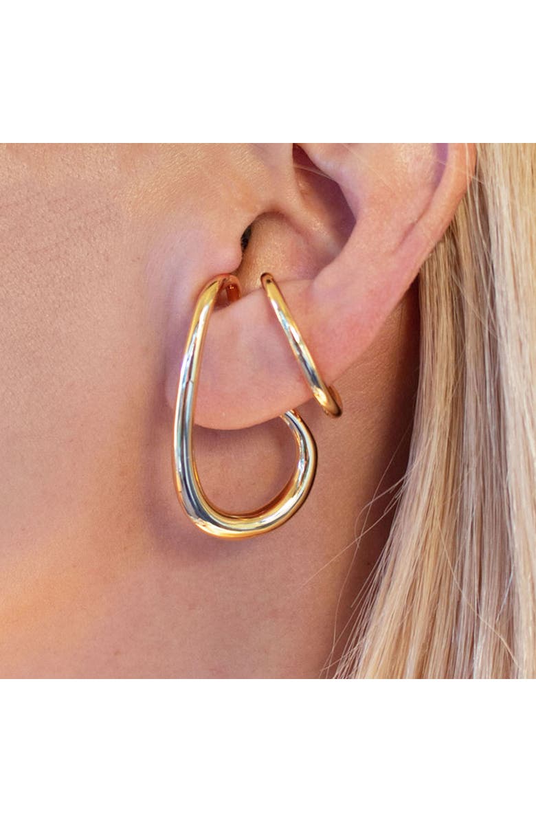 Outofoffice London Ear Cuff Gold Earring, Alternate, color, Gold