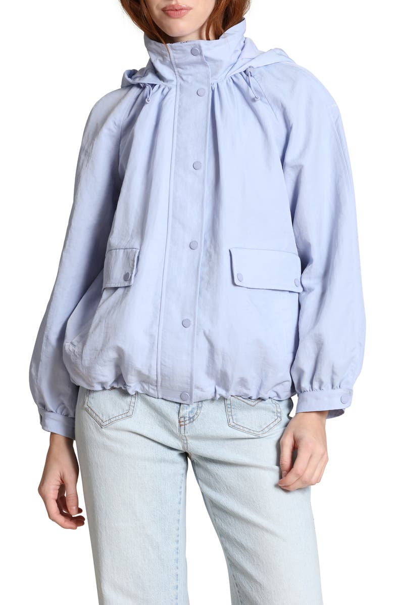 Avec Les Filles Balloon Bomber Jacket, Alternate, color, Periwinkle