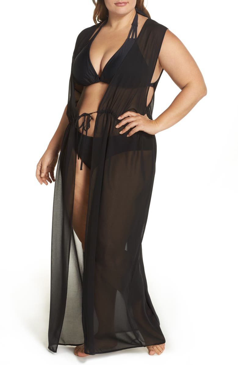 Leith Sheer Cover-Up Maxi, Main, color,