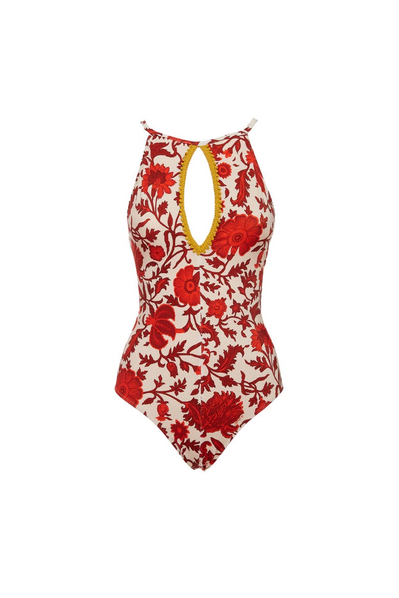 Fonda Swimsuit, Alternate, color, Dragonflower Mini Red