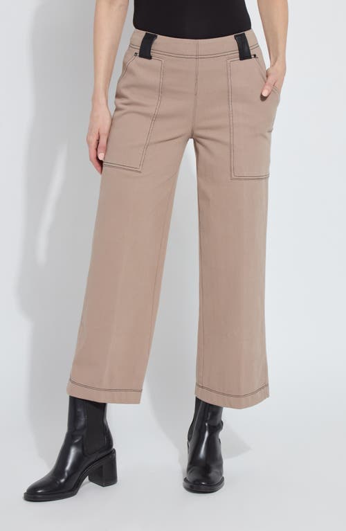 Lyssé Lysse Valerie Crop Wide Leg Knit Jeans In Pink