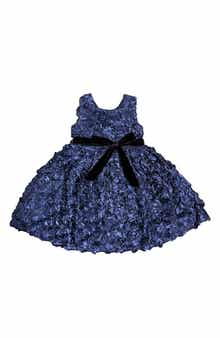 JOE-ELLA Kids' Textured Roses Party Dress