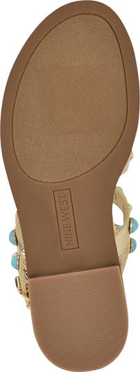 Nine West Mindela Studded Gladiator Sandal (Women) | Nordstrom