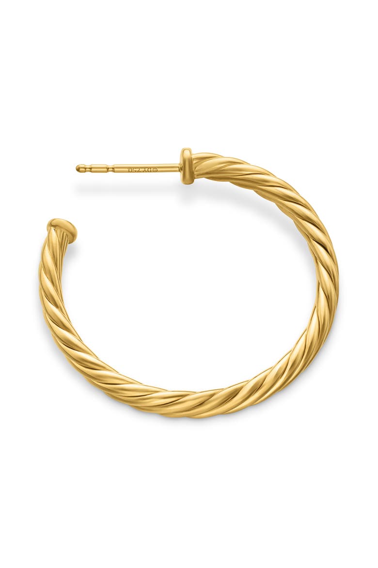 Cable Loop Hoop Earrings, Alternate, color, GOLD