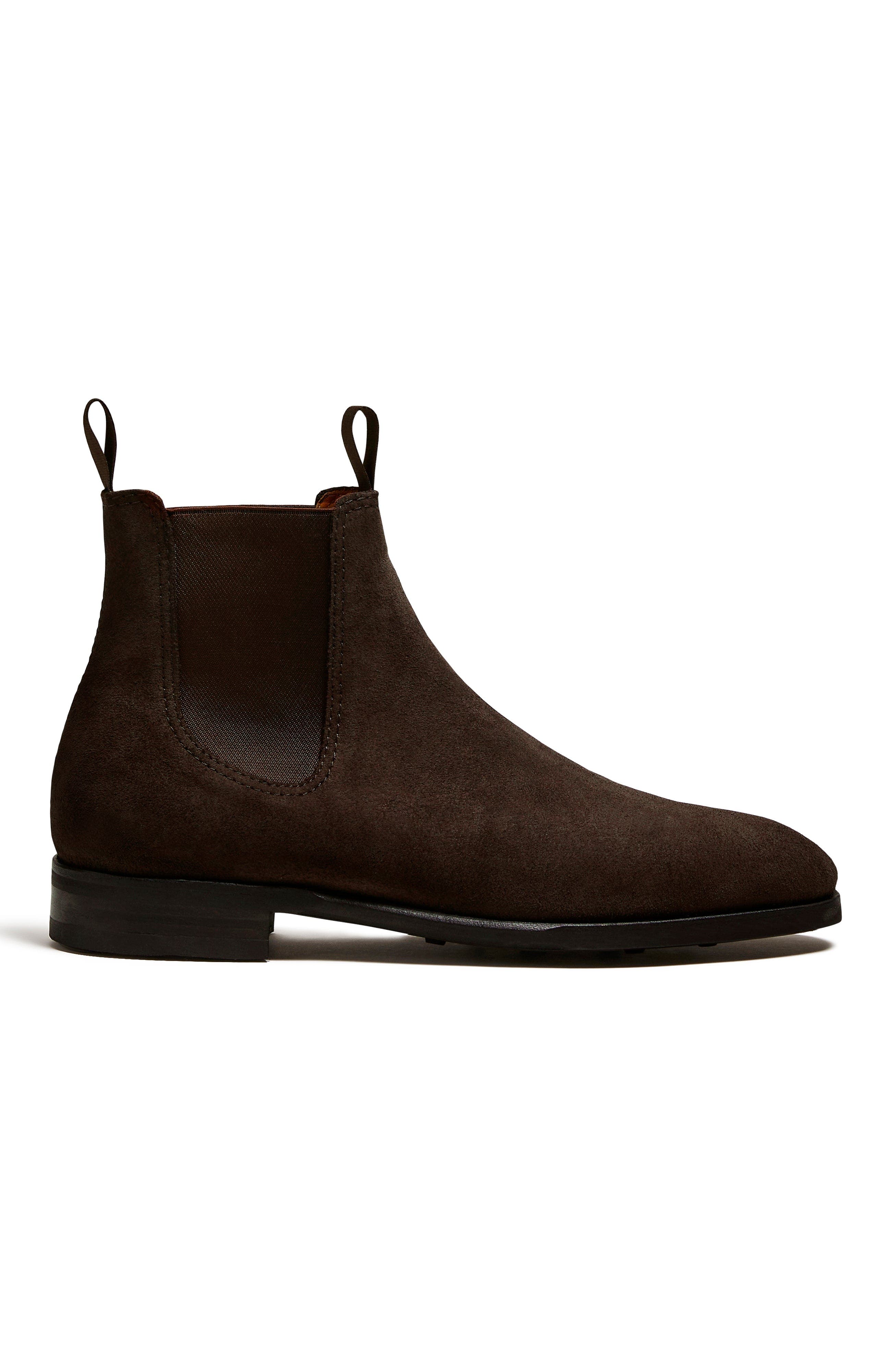 Myrqvist Granhult Chelsea Boots, Alternate, color, Dark Brown Suede