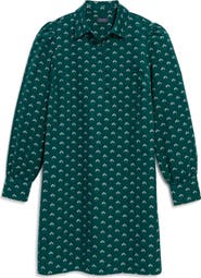 vineyard vines Long Sleeve Cotton Corduroy Popover Dress