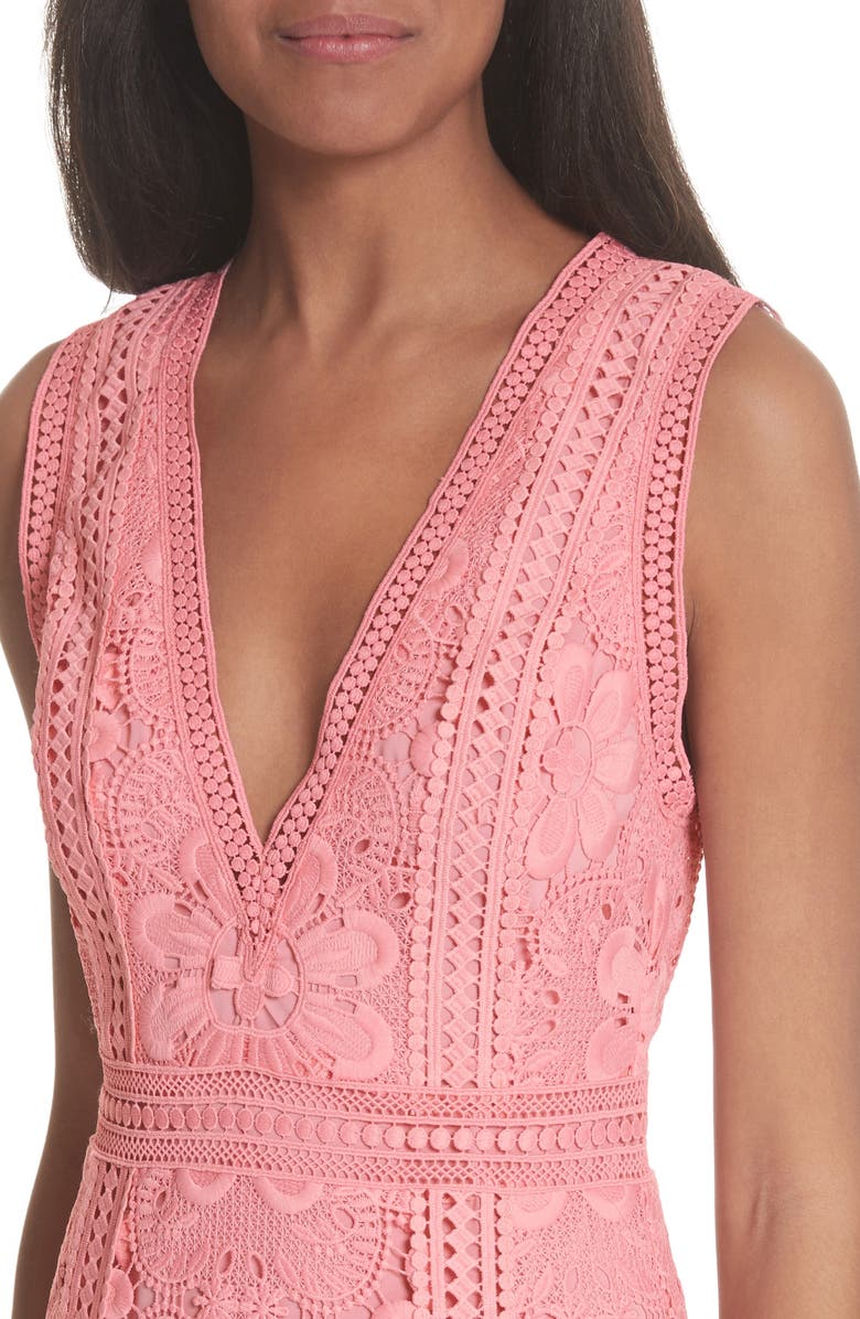 Alice + Olivia Zula Lace Minidress, Alternate, color,