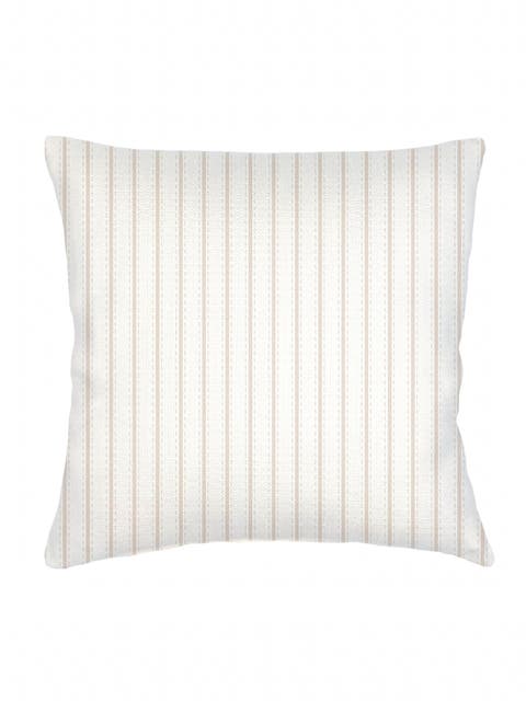 French Stripe Linen Pillow with Down Insert