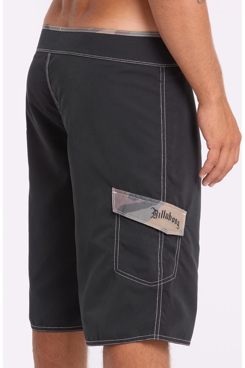 Temple Pro Board Shorts, Alternate, color, BLACK