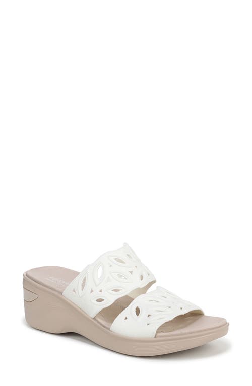 LIFESTRIDE LIFESTRIDE DELIGHT PLATFORM WEDGE SLIDE SANDAL 