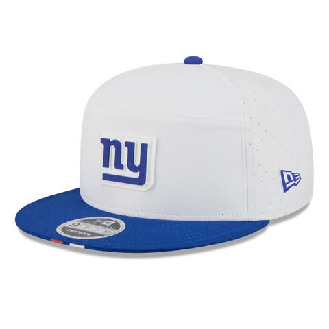Men's New Era  White/Royal New York Giants 2025 NFL Training Camp Split Panel 9FIFTY Snapback Hat