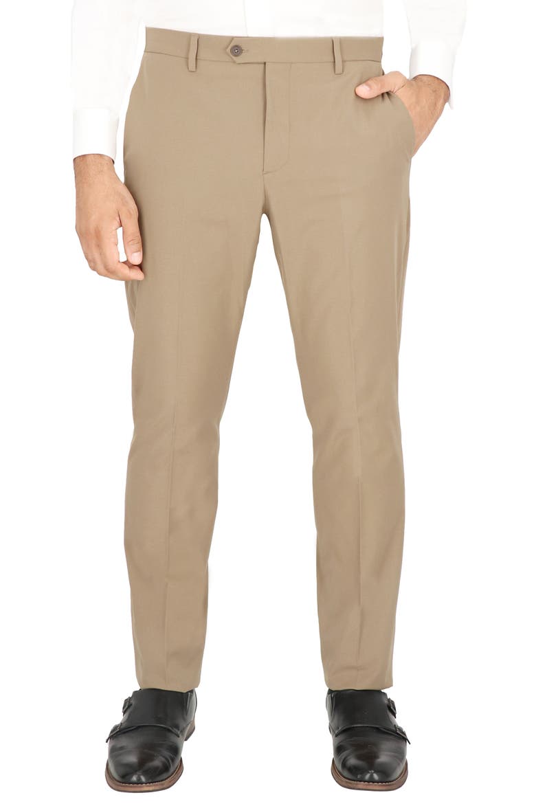 Traveler Tech Stretch Trousers - Suit Separate, Alternate, color, BRITISH KHAKI