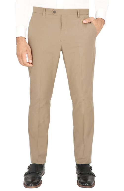 Scotch & Soda Traveler Tech Stretch Trousers In British Khaki