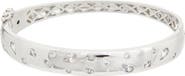 Juvell Cubic Zirconia Hinged Bangle Bracelet