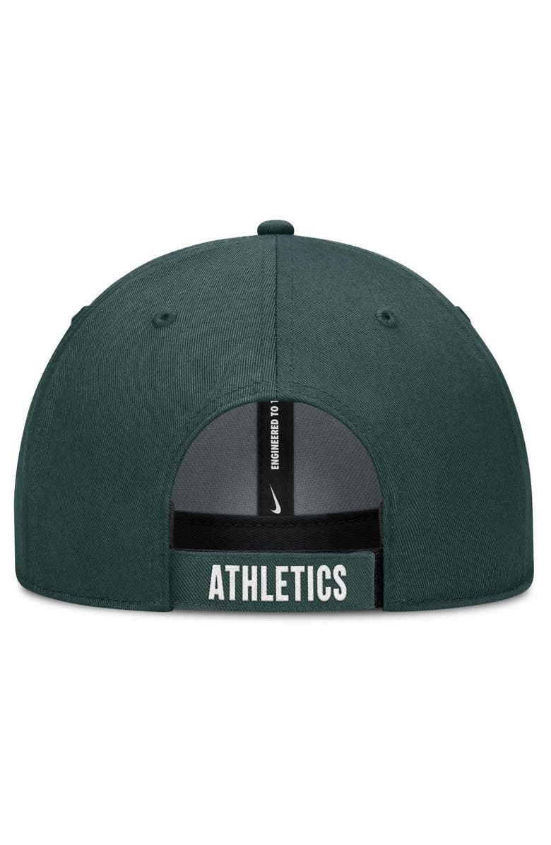 Nike Men's Nike White/Green Athletics Club Performance Adjustable Hat, Alternate, color, White