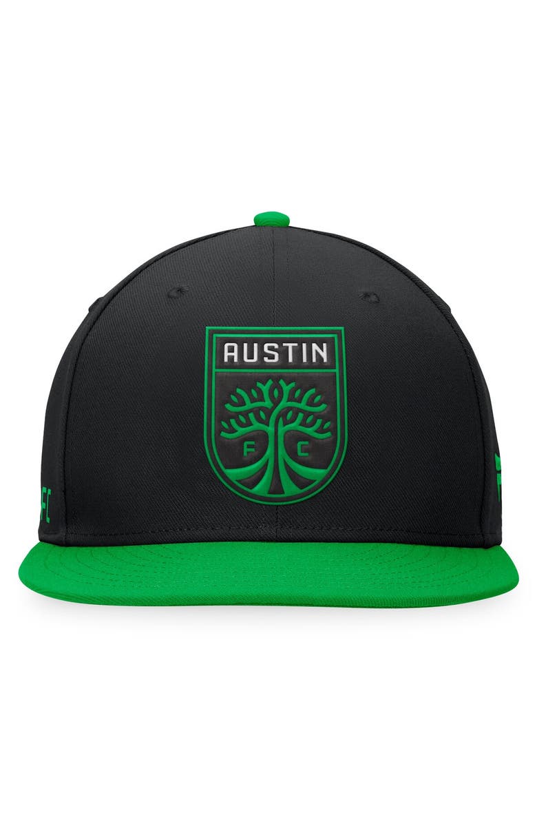 FANATICS Men's Fanatics Branded Black/Green Austin FC Downtown Snapback Hat, Alternate, color, Black