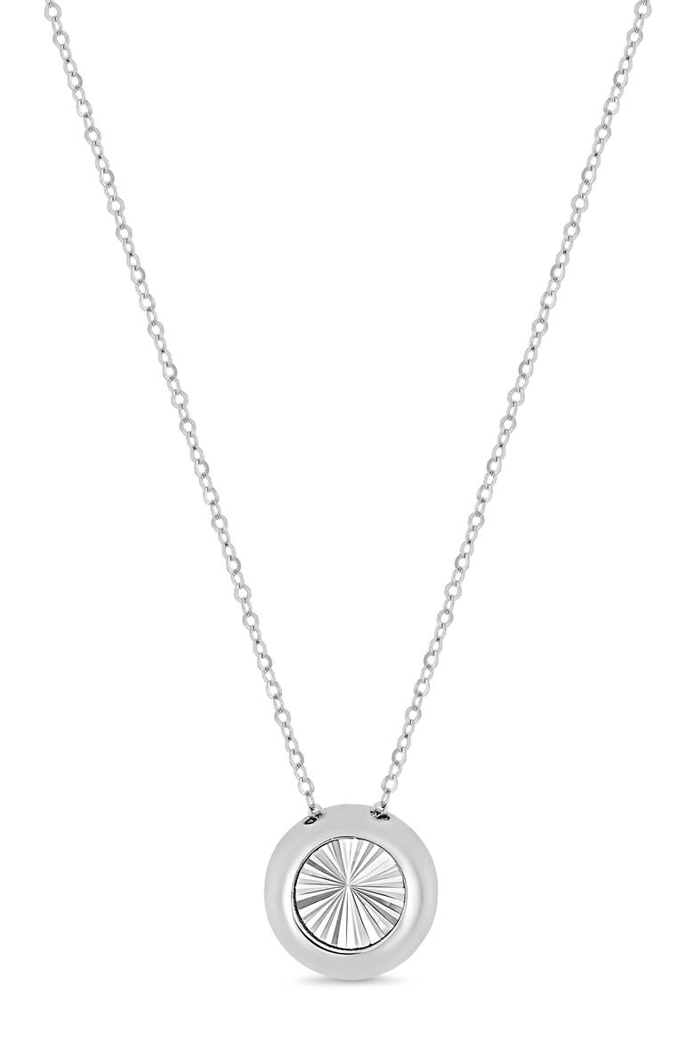 14K Gold Pendant Necklace, Main, color, 14K WHITE GOLD