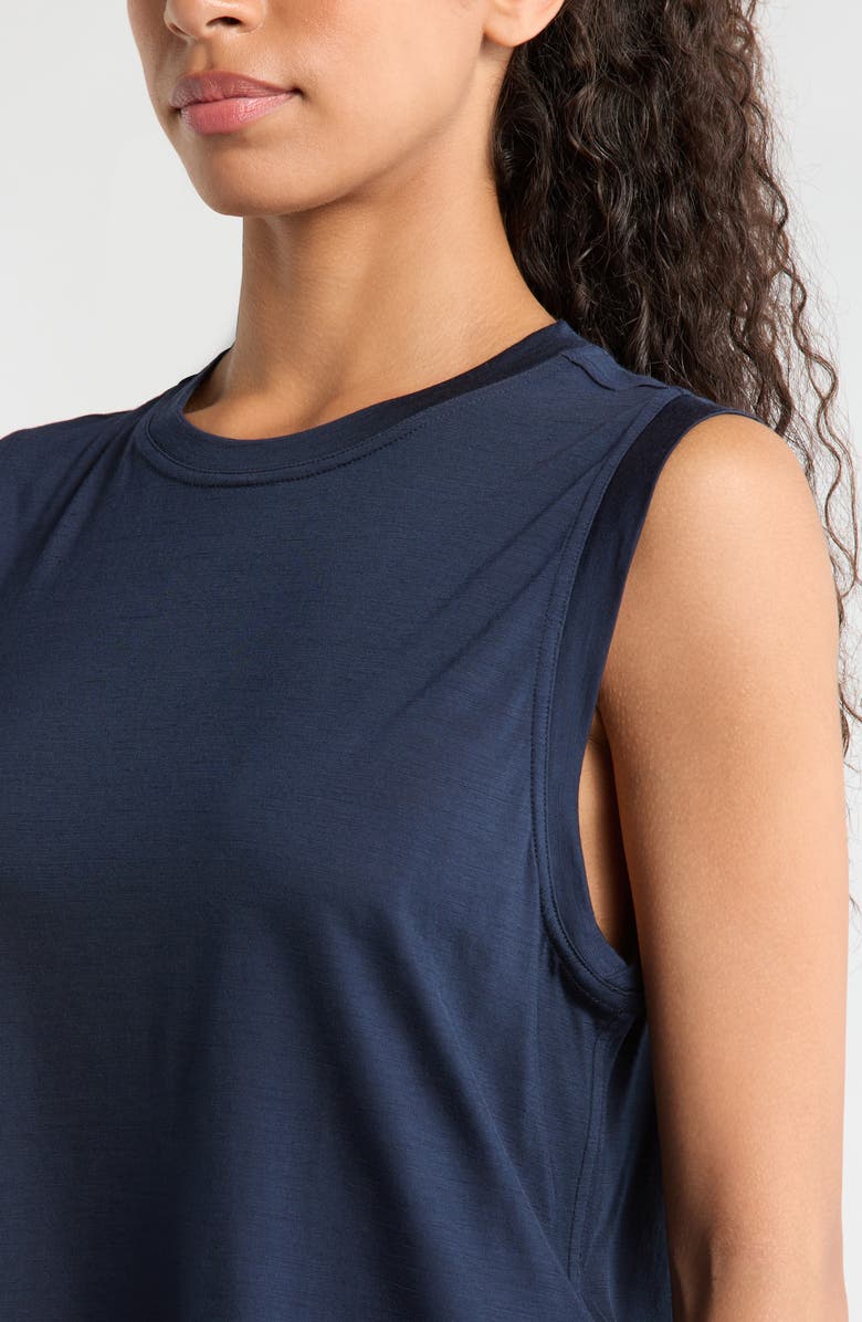 Smartwool Active Ultralite Crop Tank, Alternate, color, Deep Navy