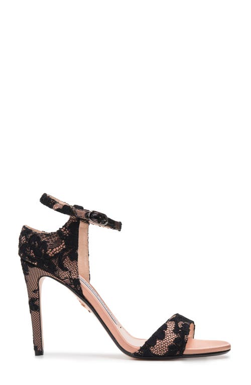Andrea Gomez Farrah Sandal In Black Lace