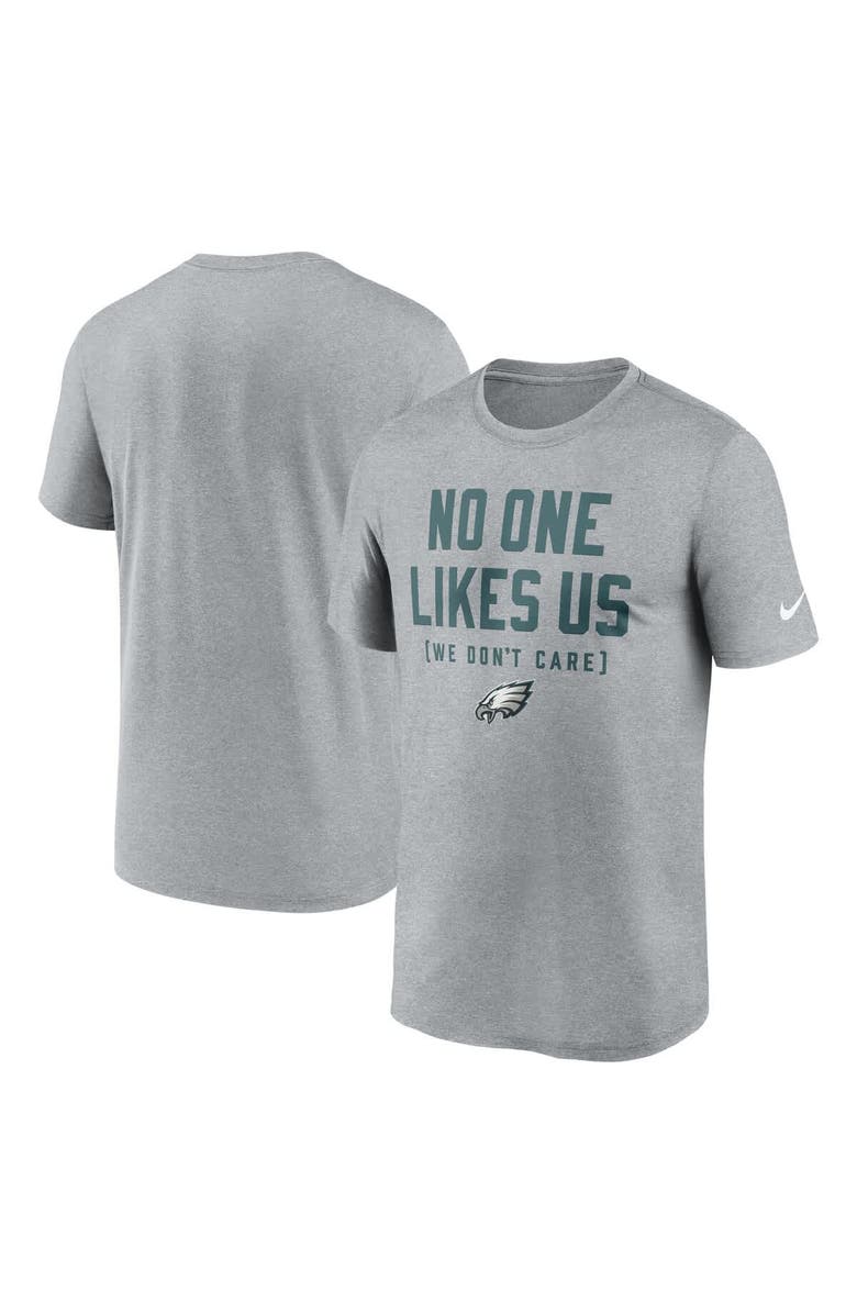Nike Men's Nike  Heather Gray Philadelphia Eagles Hometown Legend Performance T-Shirt, Main, color, 
