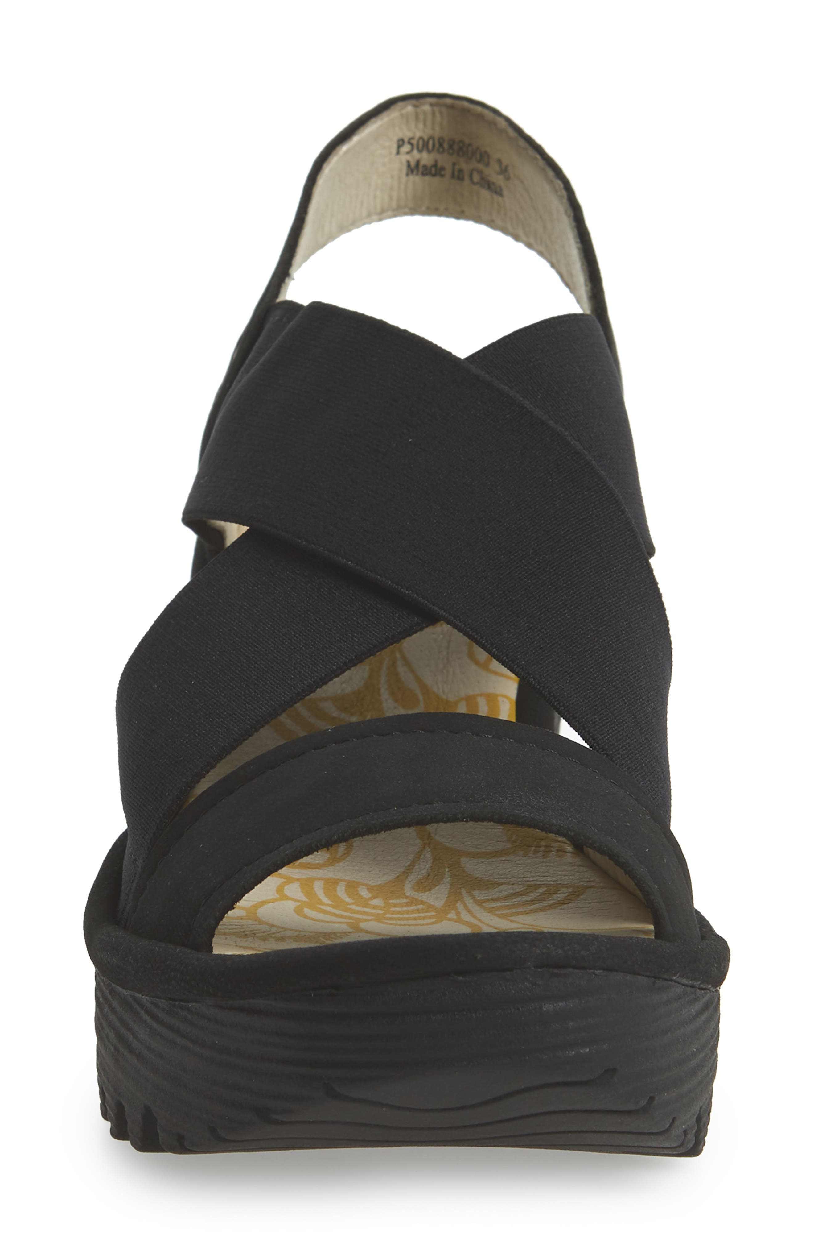 Fly London Yaji Cross Wedge Sandal, Alternate, color, 