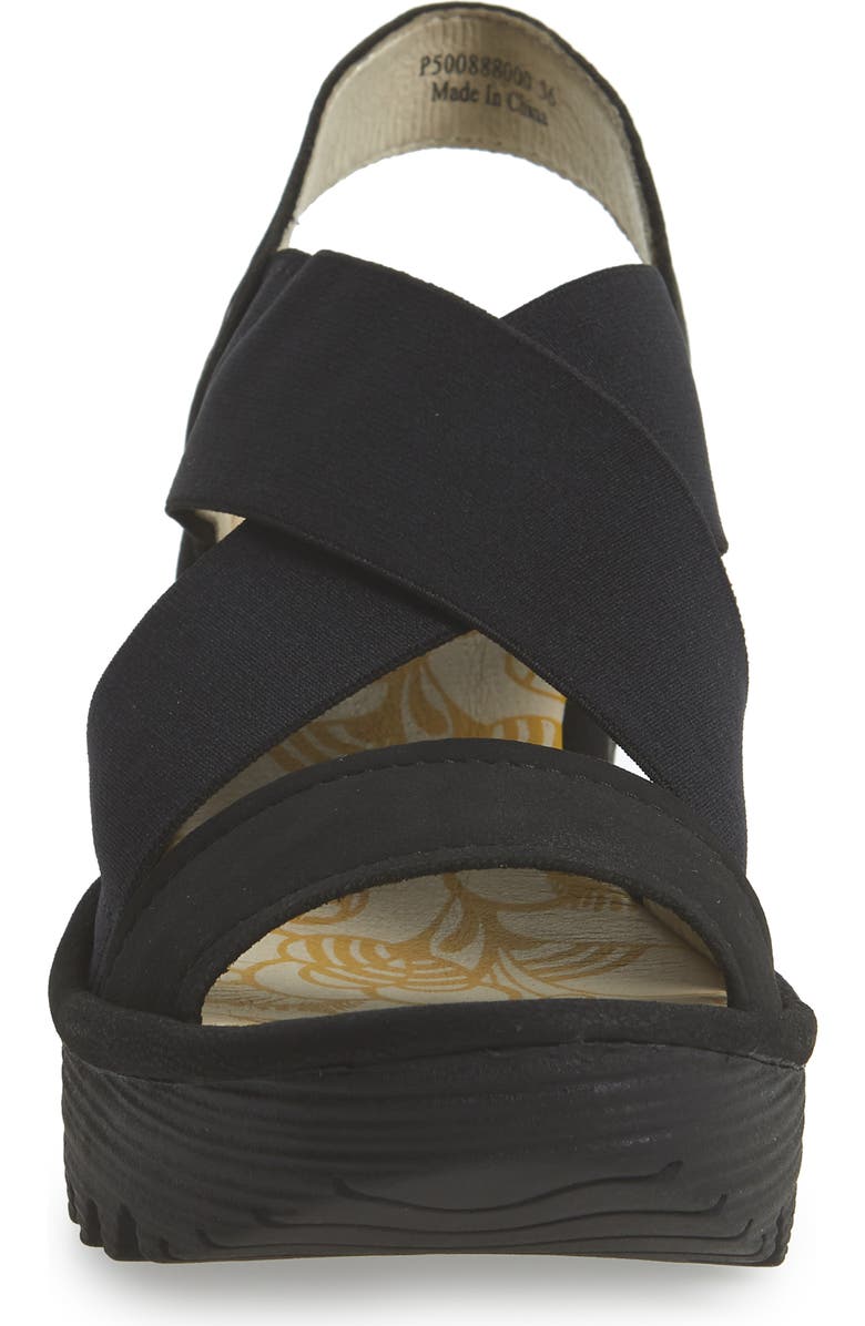 Fly London Yaji Cross Wedge Sandal, Alternate, color,