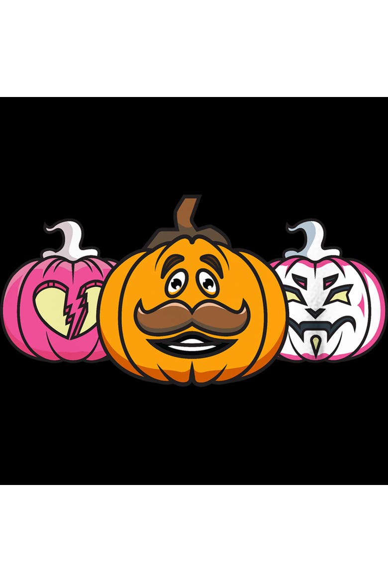 Boy's Fortnite Halloween Character Jack-O'-Lanterns  Graphic T-Shirt, Alternate, color, Black