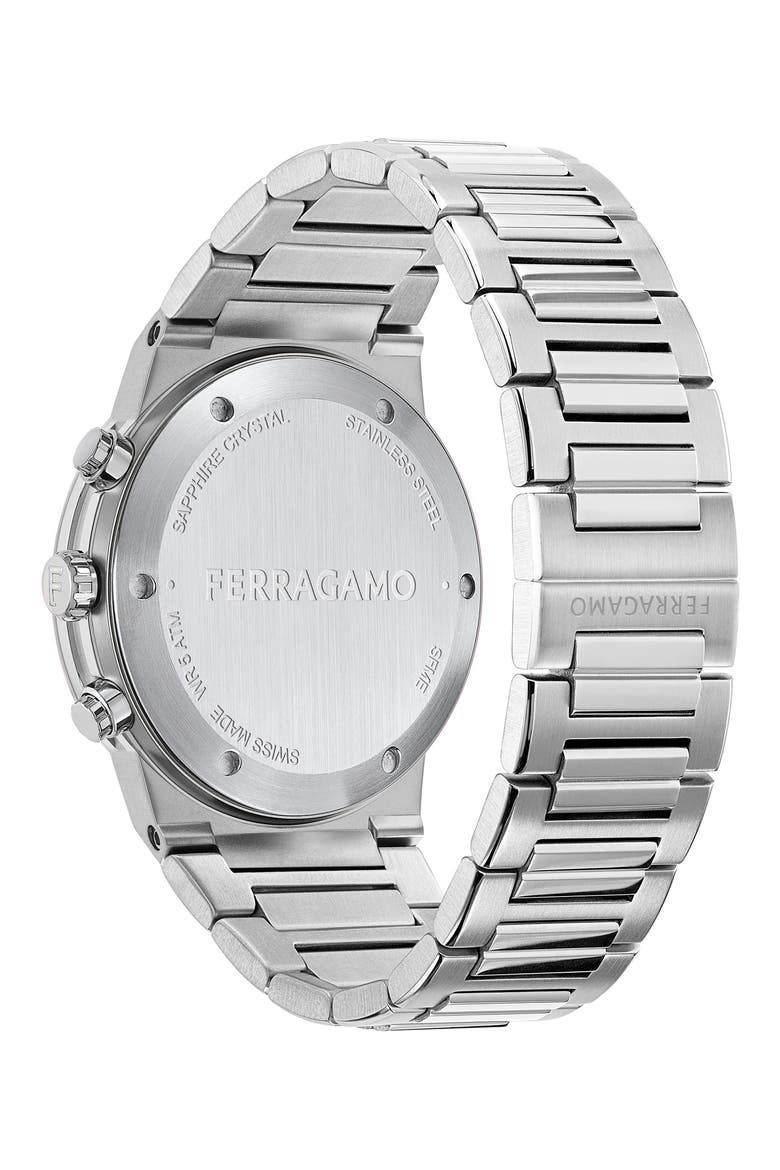Sapphire Chronograph Bracelet Watch, 41mm, Alternate, color, STAINLESS STEEL