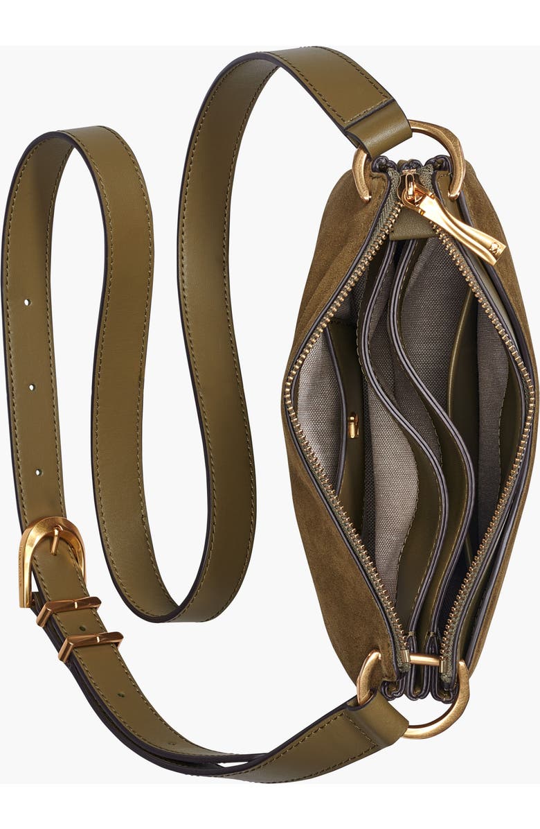 Donna Karan New York Glenwood Suede Crossbody, Alternate, color,