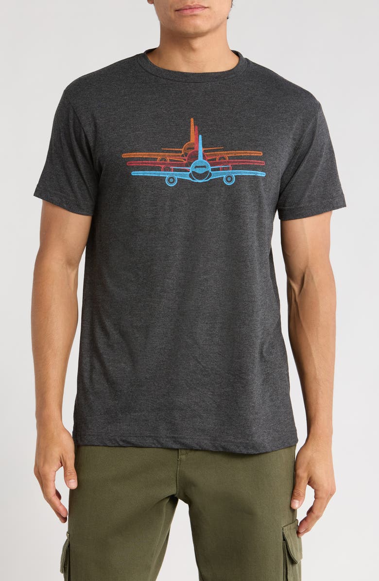 patrick. Triple Plane Graphic T-Shirt, Main, color, Black