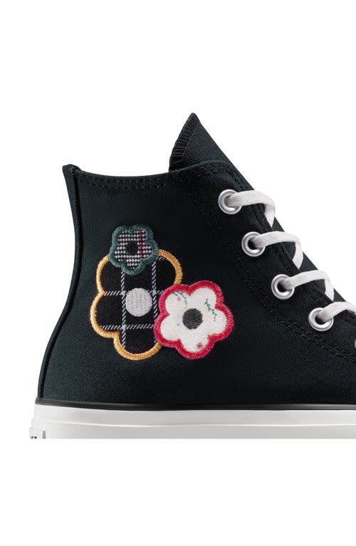 Converse Chuck Taylor All Star Lift Plaid Floral High Top Platform Sneaker In Multi