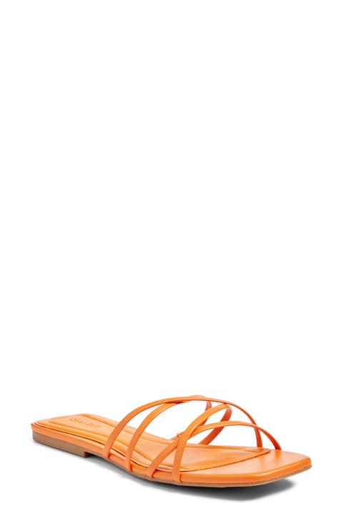 サンダル SUBU Down sandals outline orange SB411 SB-411 SUBU slippers F-line orange color SB.31 at PRM US