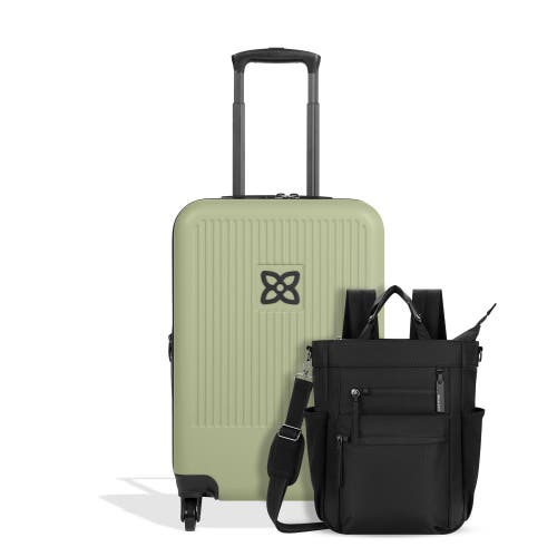Sherpani 2 Piece Set Soleil Anti Theft Convertible Backpack & Meridian 22 Inch Carry On Luggage