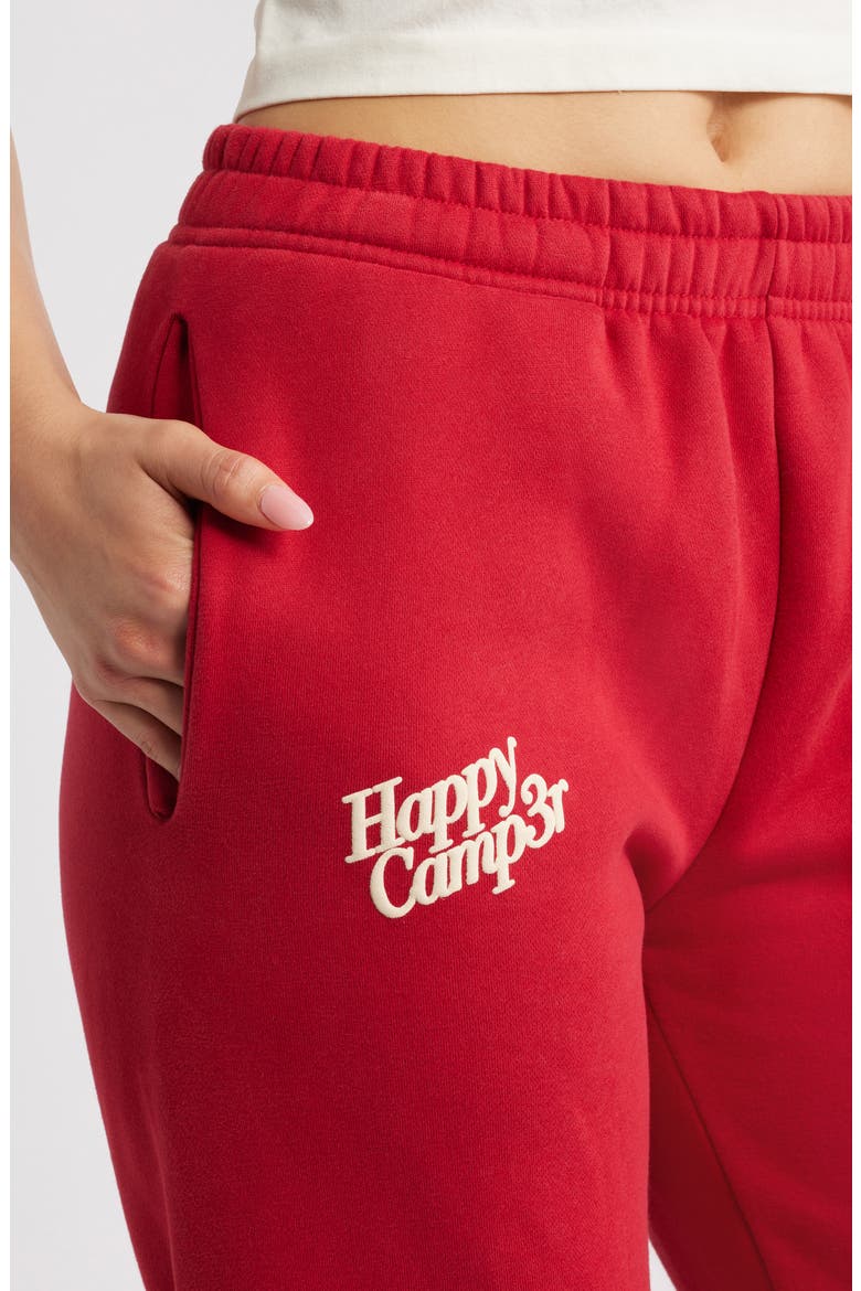 Puff Series Core Logo Cotton Blend Joggers, Alternate, color, POMEGRANATE RED